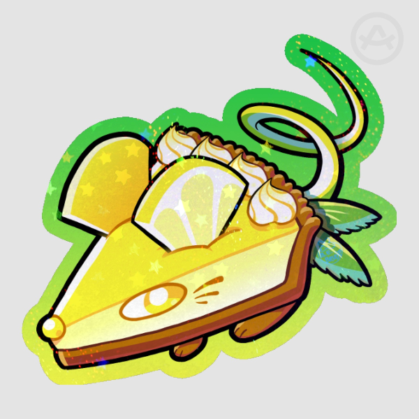 lemon pie rat sticker
