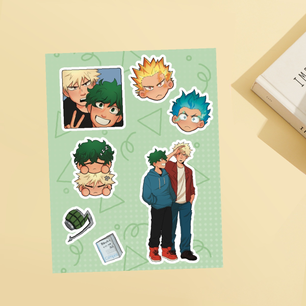 Bakudeku Sticker Sheet