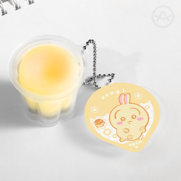 Usagi | Squishy Pudding Jelly Keychain
