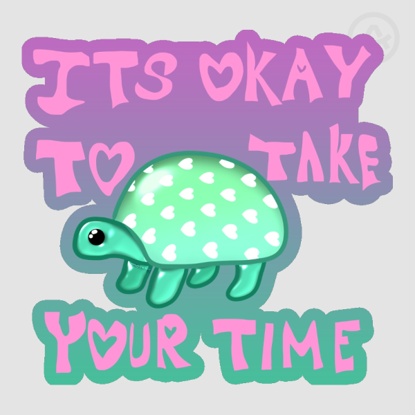 Turtle Colored Edge Die Cut Stickers