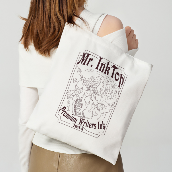 MR. INK TOP Premium writers ink Canvas Tote Bags - 13.7″x15.7″(35x40cm)