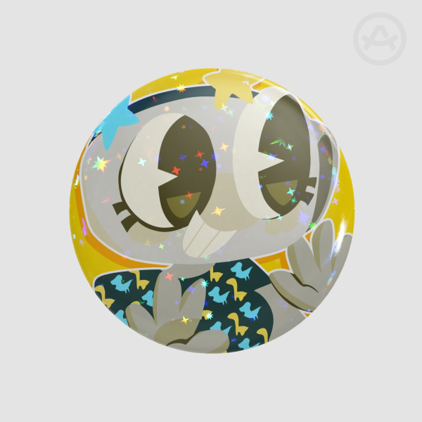 Startime Shelly Dandy's World Holo Star Button Pin