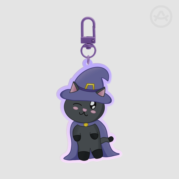 Spookiez Witch Kitty Acrylic Keychain