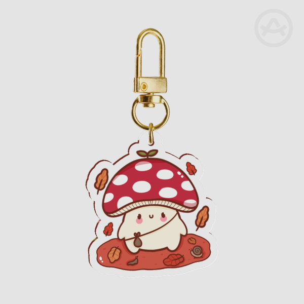 Mushroom Acrylic Keychain