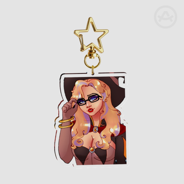 Witch Mercy Clear Acrylic Keychains