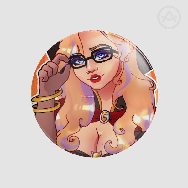 Witch Mercy Round Badges (Button Pins)