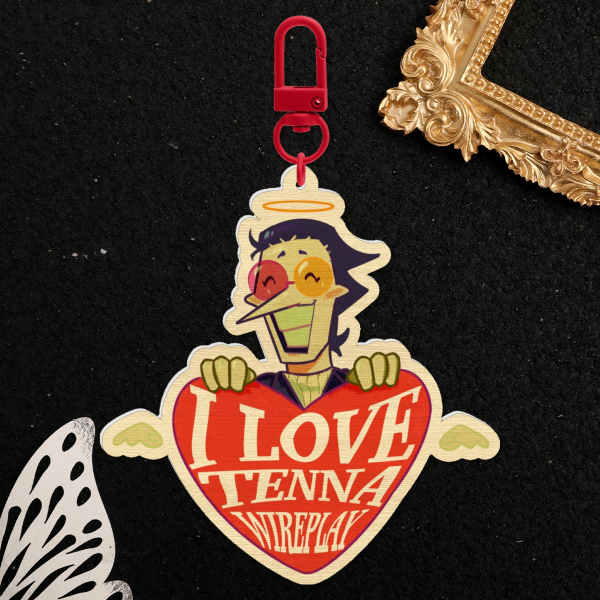 SPAMTON LOVE - Wood Keychain