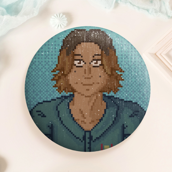 Daisuke||Button Pin-Mouthwashing