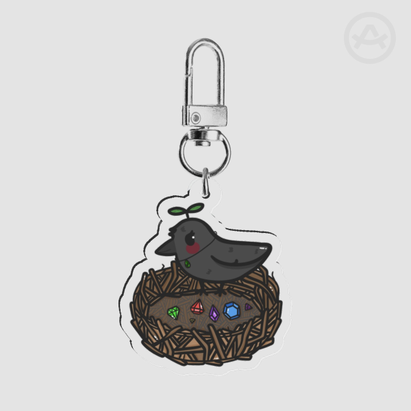 Crow Acrylic Keychain