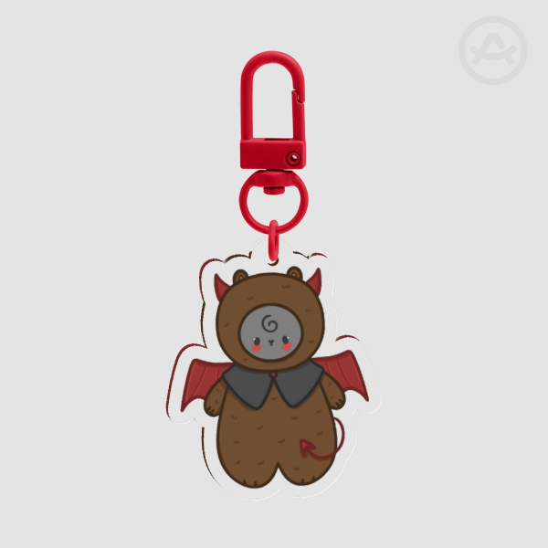 Devil Bunny Acrylic Keychain