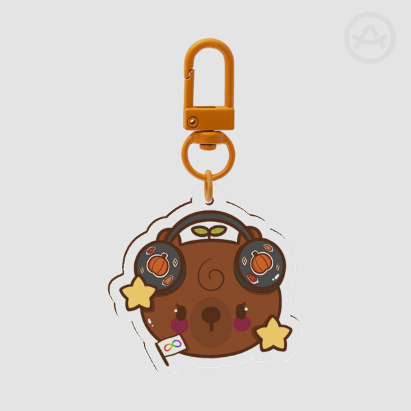 Autism Bear Acrylic Keychain
