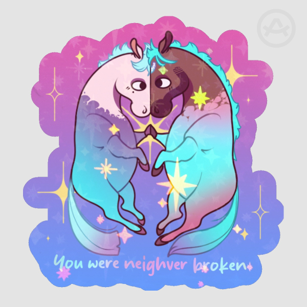 Jayvik Neighver Broken Die Cut Holo Stickers