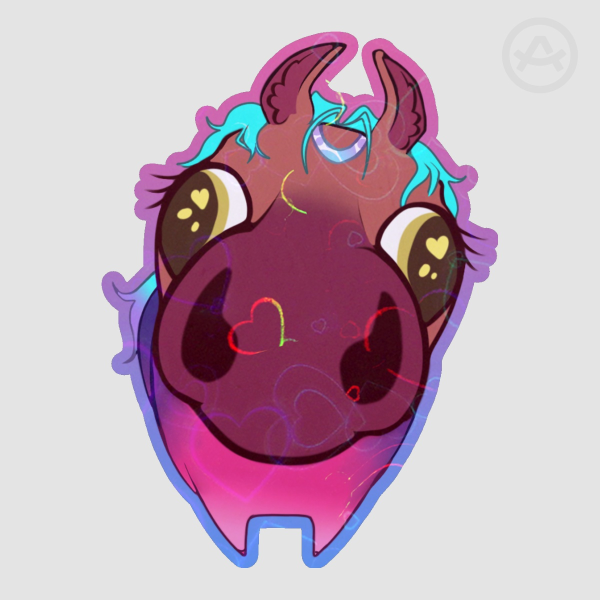 Astral Jorse Heart Holo Die Cut Sticker