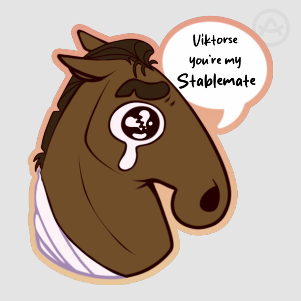 Jorse Colored Edge Die Cut Sticker