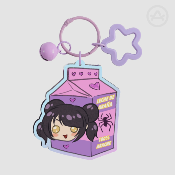 Leche de araña - Rainbow Acrylic Keychains