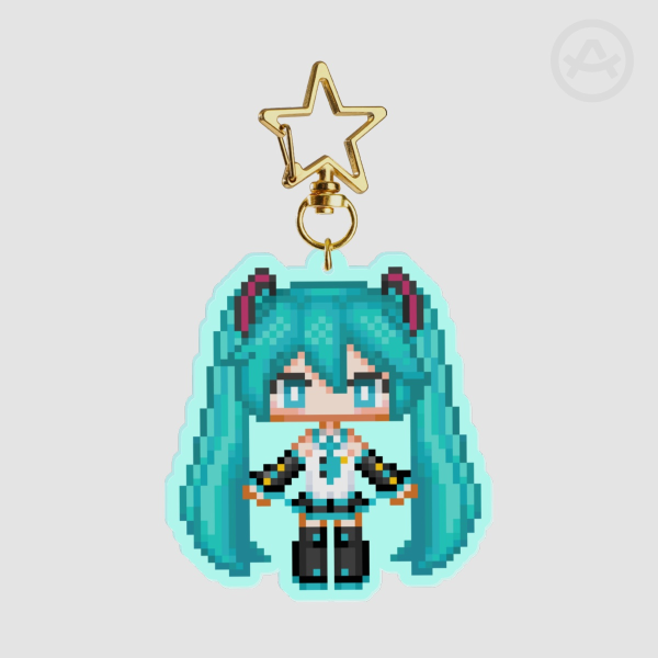 Hatsune Miku Pixel Doll Charm