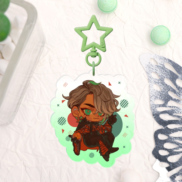 Vampire Alhaitham Clear Acrylic Keychain (7cm)