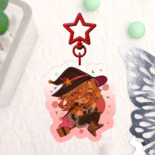 Witch Kaveh Clear Acrylic Keychain (7cm)