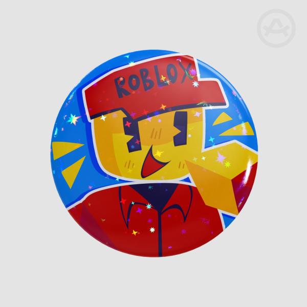 Elliot Roblox Holo Star Button Pin