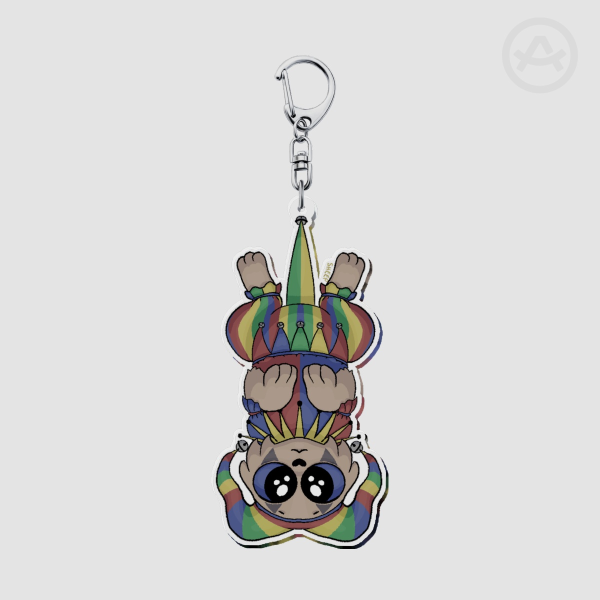Jester Kitten Keychain