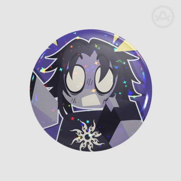 Two Time Forsaken Holo Star Button Pin