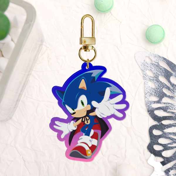 Vampire Sonic Keychain