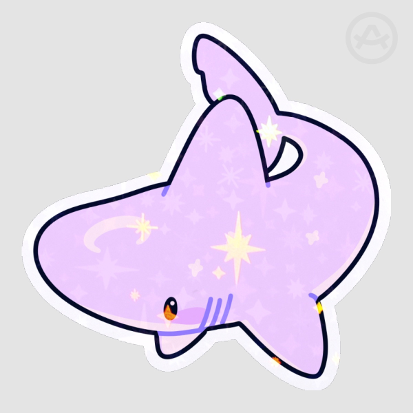 Kawaii shark Sticker