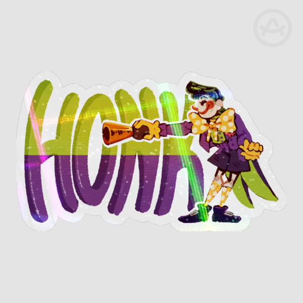 Holographic HONK JJ sticker