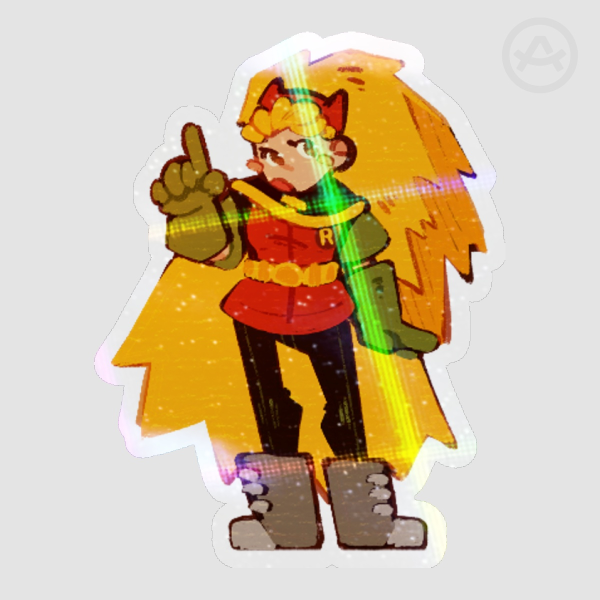 Holographic Stephbin Sticker