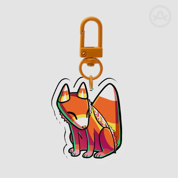 candy corn fox charm