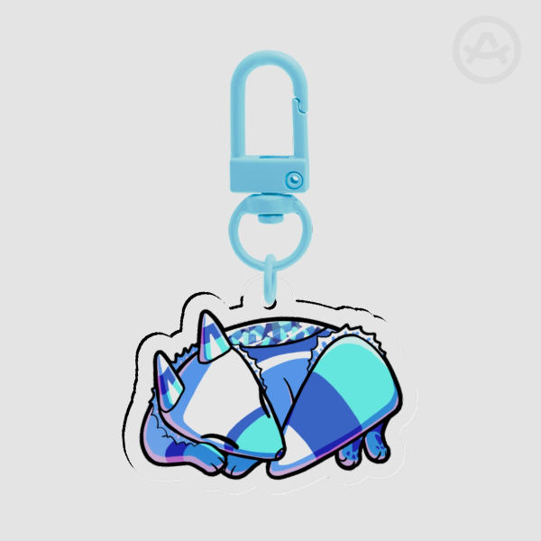 sleepy arctic candy corn fox charm
