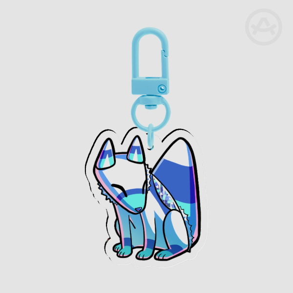 arctic candy corn fox charm