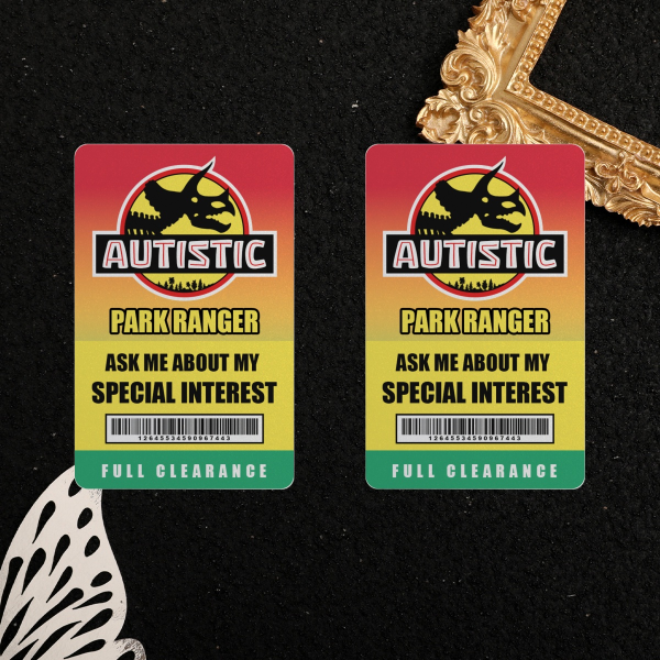 Autistic Special Interest "ID" Paper Photocard