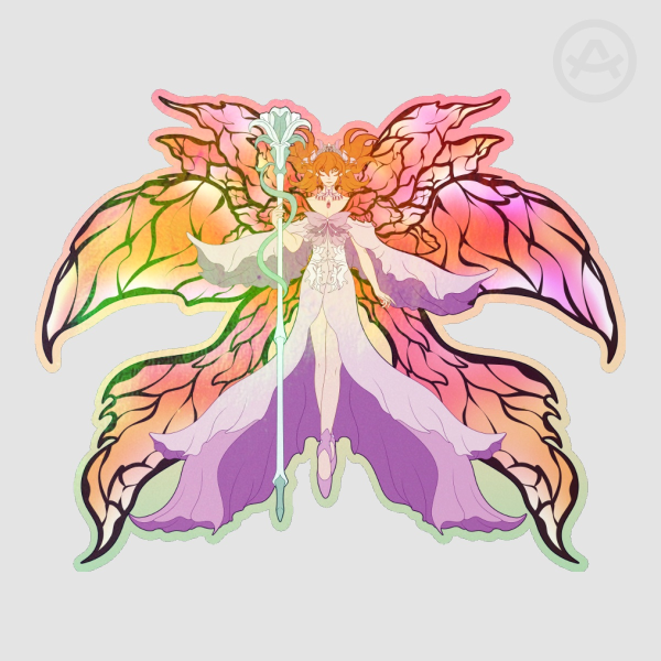 [CHARITY] Titania Colored Edge Die Cut Stickers SMALL