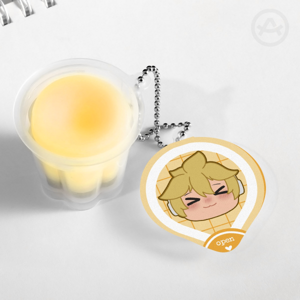 Len Kagamine Squishy Pudding Jelly Keychains