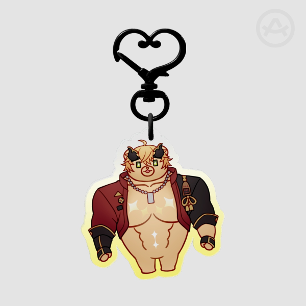 Genshin BARABEAR Thoma Acrylic Keychains by Nalamicha