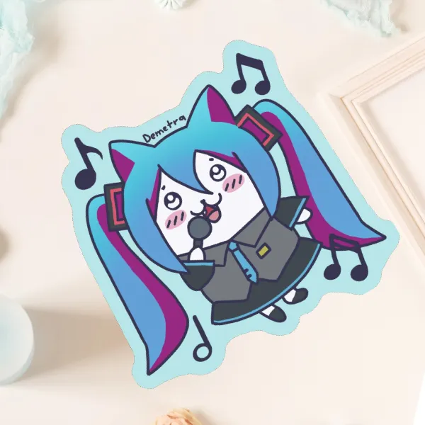 Hachiware miku sticker