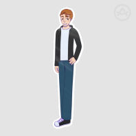 Adam OC Sticker