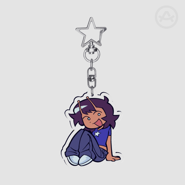 Colored Blue Keychain