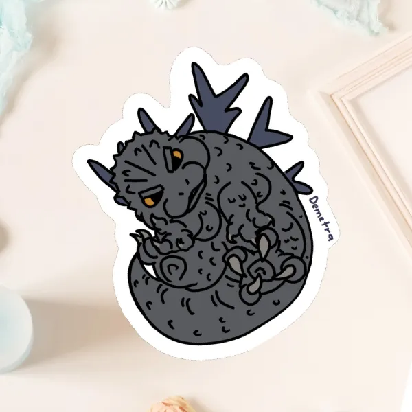 Minus godzilla sticker