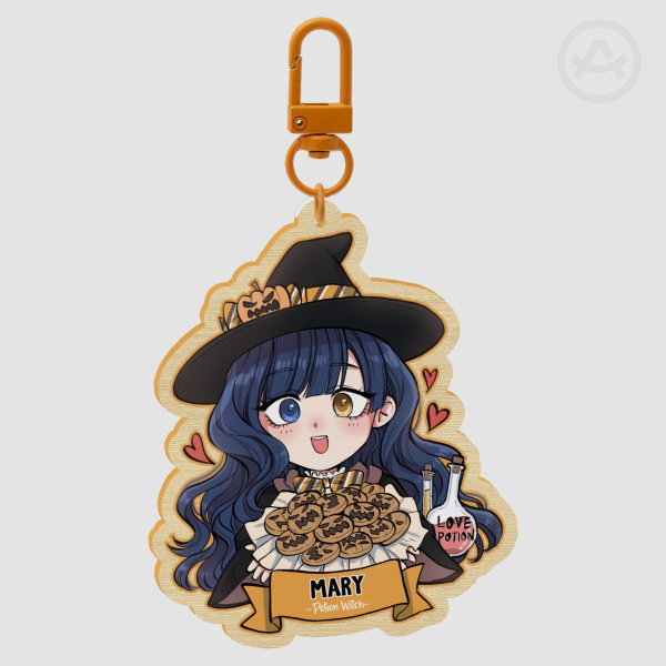 [Halloween] - FILWMEG - Mary Wood Keychain