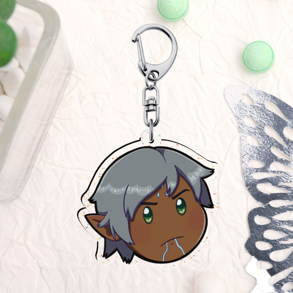 Fenris Glitter Keychain