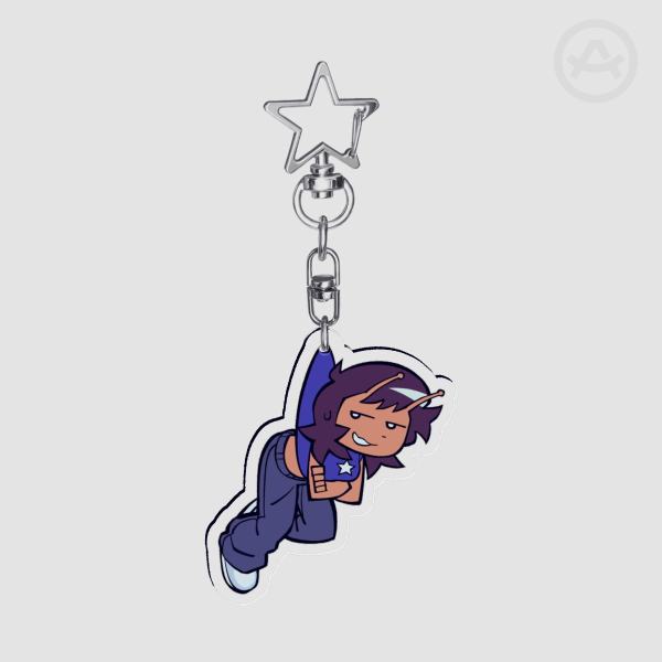 Colored Blue Keychain