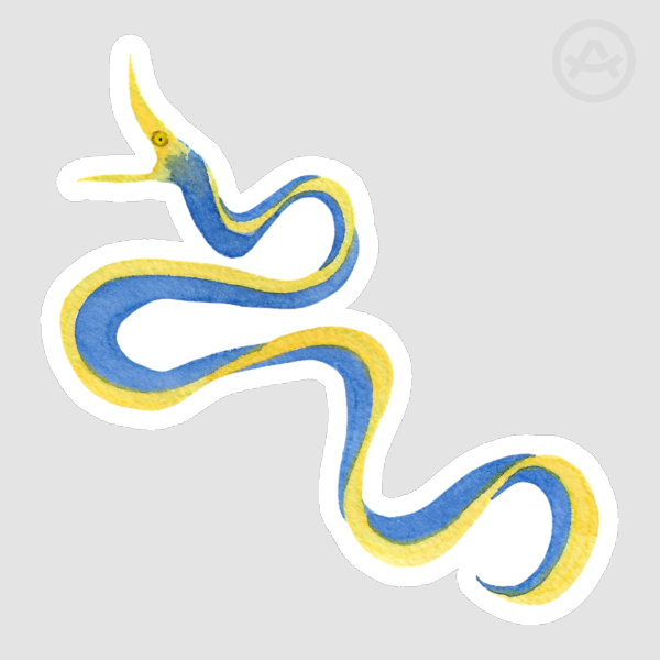 Ribbon Eel Sticker