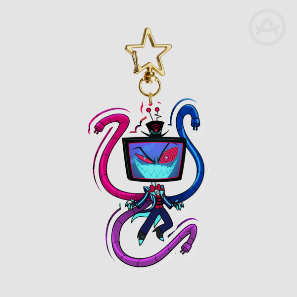 Chibi Vox Bi Pride Acrylic Keychain