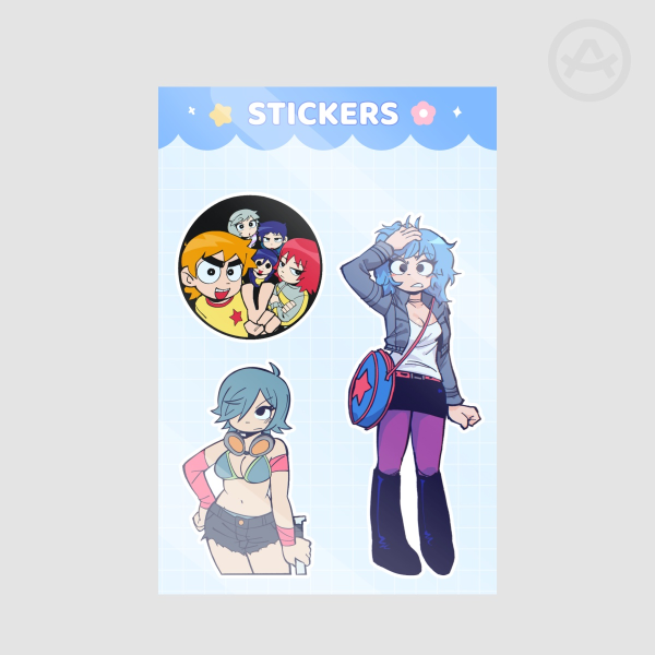 Misc Scott Pilgrim Sticker Sheet