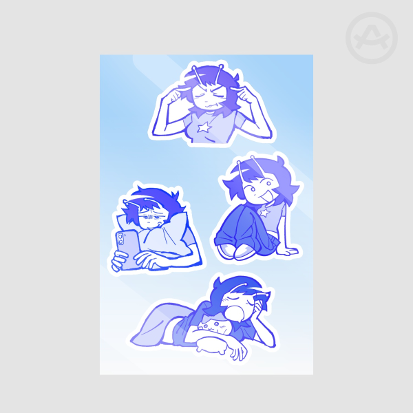 Blue Sticker Sheet