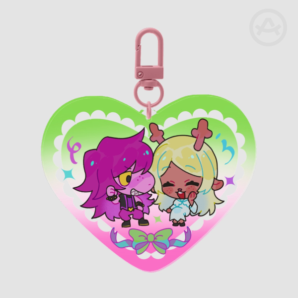 [DELTARUNE] Suselle Translucent Heart Charms