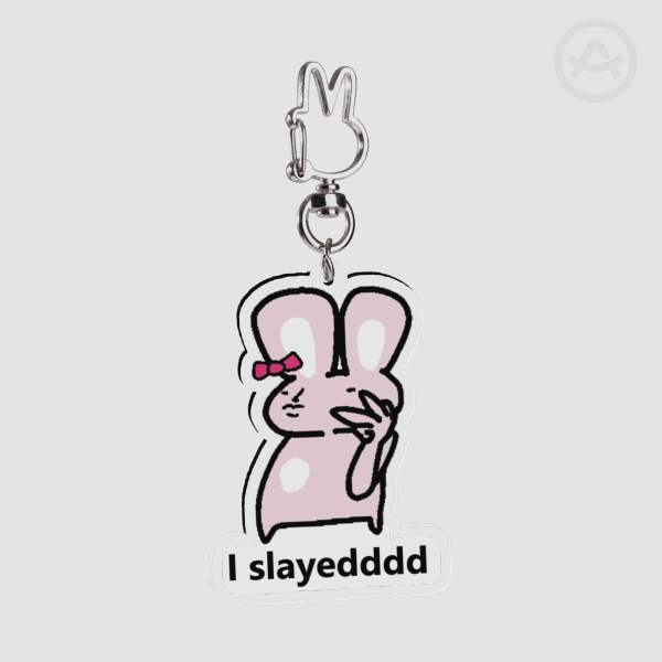 Bunni Slayed Acrylic Keychain