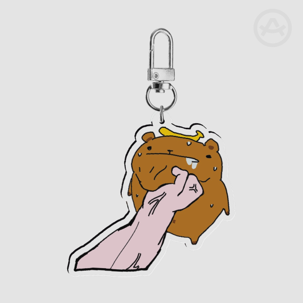 Capy in trouble Acrylic Keychain